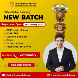 GS / Complete Course /Foundation Course Registration open for 30th Jan 2025 batch