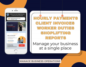 Business and worker duty management app