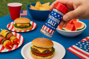 Neon Salt Drops Red, White, and Blue Salt Just in Time for the Fourth of July