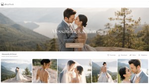 Wedding photography presented in a GalleryDock client photo gallery.