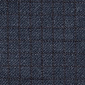 Cloth LF-050, a blue check suiting, from the online fabric library